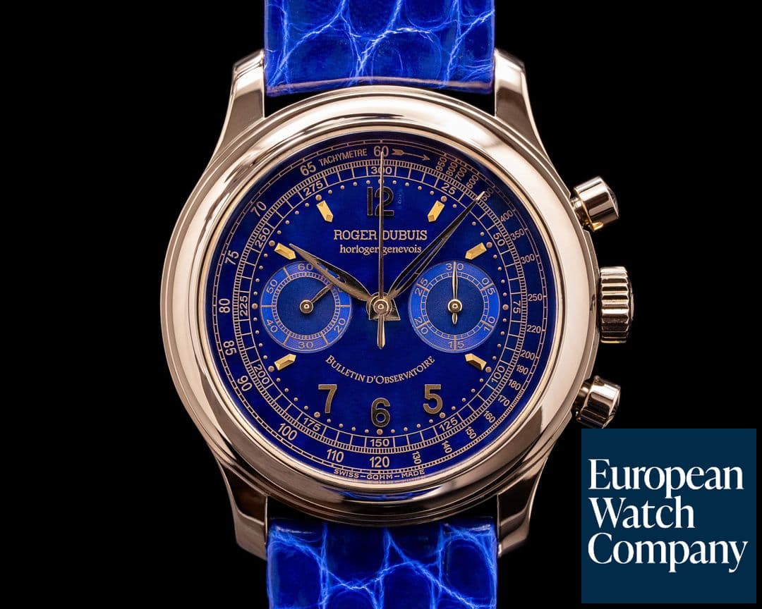Image of Roger Dubuis Hommage Chronograph H40 AMAZING BLUE DIAL RARE