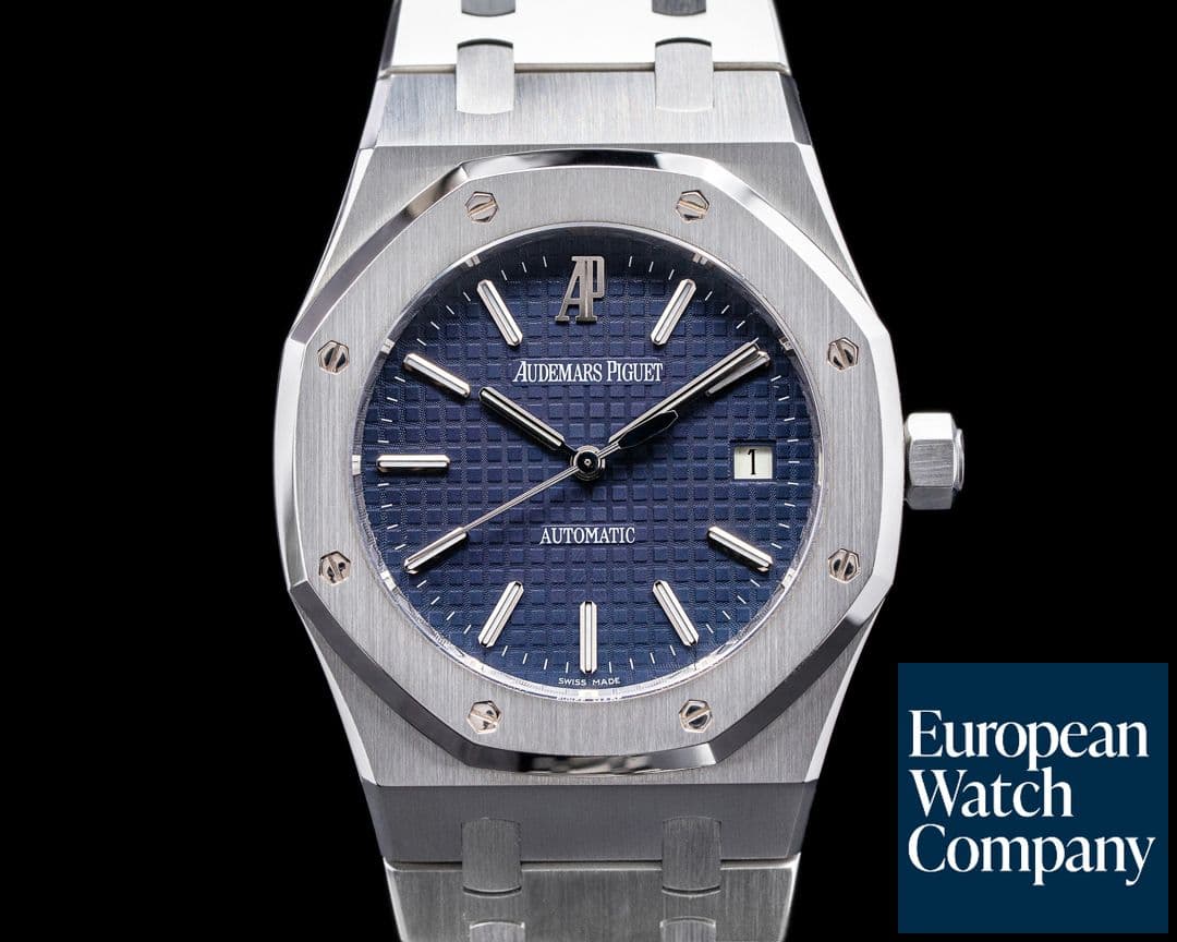 Image of Audemars Piguet Royal Oak BLUE Dial 15300ST SS FULL SET