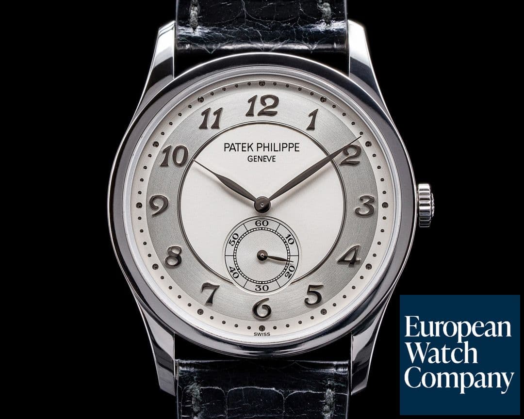 Image of Patek Philippe Calatrava Platinum 5196P Silver Dial Arabic Numerals 