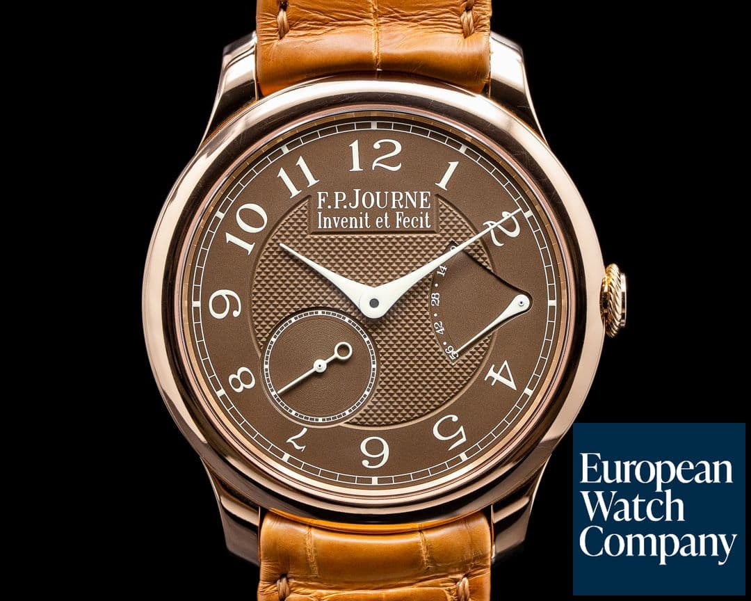 Image of F. P. Journe Chronometre Souverain Havana 18k Rose Gold 40MM 2020 UNWORN