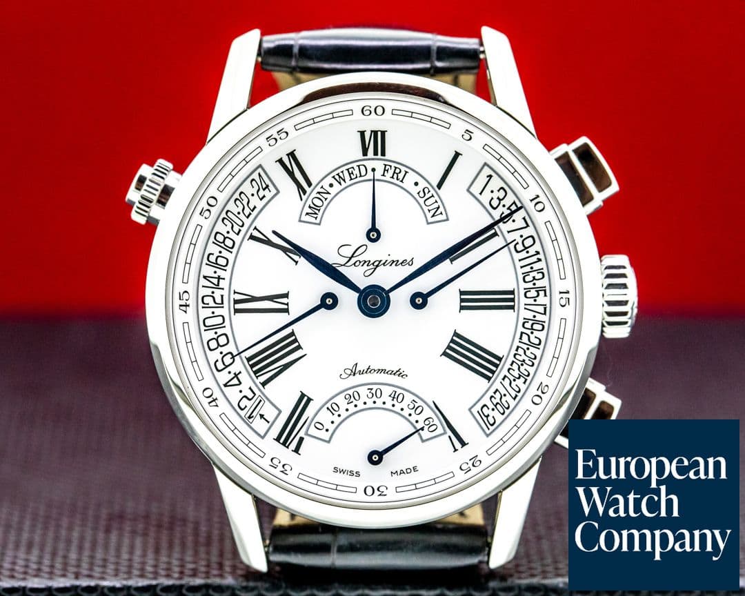 Image of Longines Master Collection GMT Retrograde Quadruple SS / Deployant