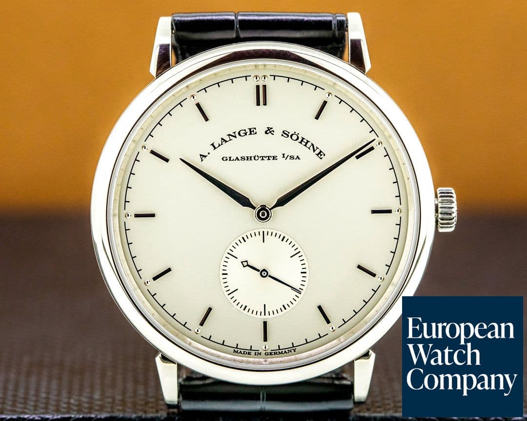 Image of A. Lange and Sohne Saxonia Manual Wind 18K White Gold 