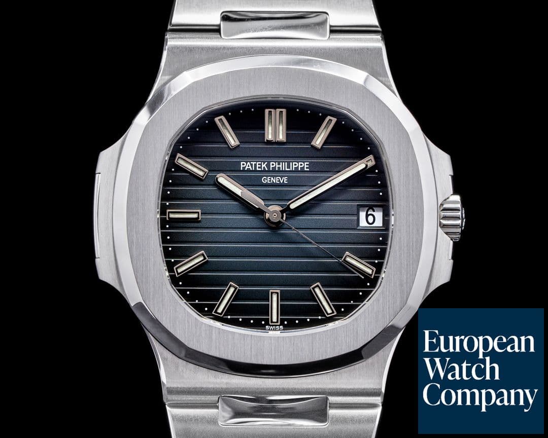 Image of Patek Philippe Jumbo Nautilus 5711 Blue Dial SS ORIGINAL FINISH