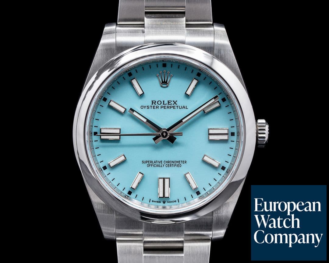 Image of Rolex Oyster Perpetual 124300 41mm SS / Turquoise Blue Dial 2020 