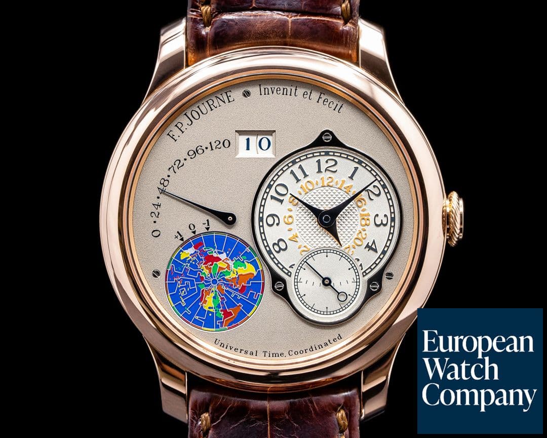 Image of F. P. Journe Octa UTC Rose Gold Silver Dial FULL SET + DEPLOYMENT