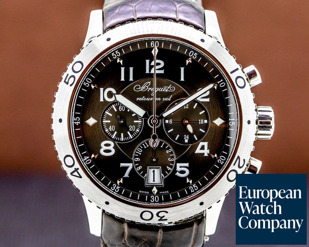 Image of Breguet Type XXI Flyback SS / Alligator 





