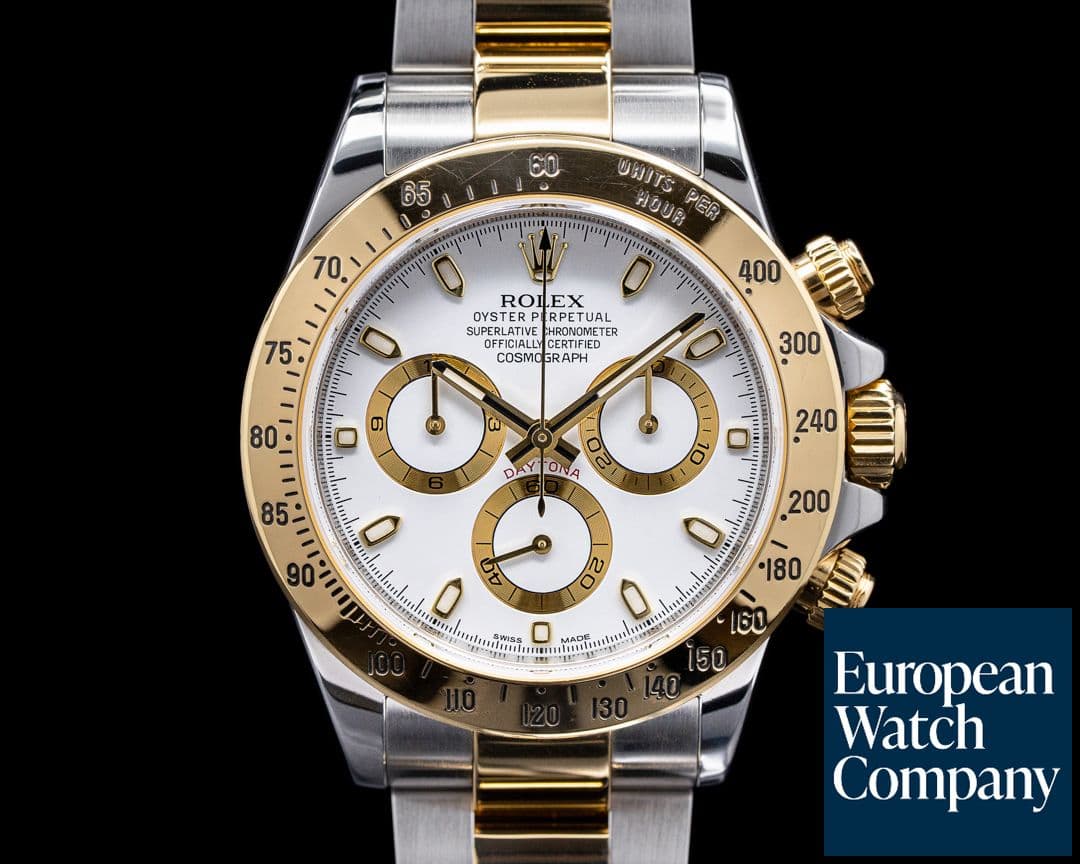 Image of Rolex Daytona 116523 White Dial 18K Yellow Gold / SS 