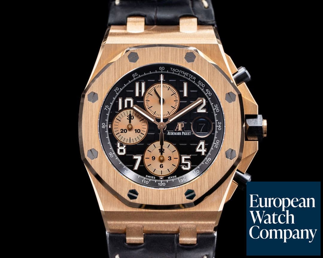 Image of Audemars Piguet Royal Oak 26470OR Offshore 18k Rose Gold / Alligator 