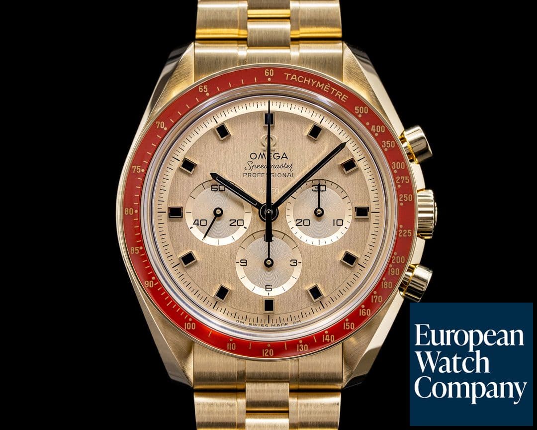 Image of Omega Apollo XI 50th Anniversary Speedmaster 18K Yellow Gold 