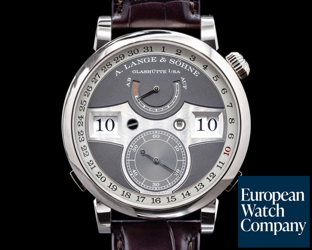 Image of A. Lange and Sohne Zeitwerk Date 148.038 White Gold 2020 NICE