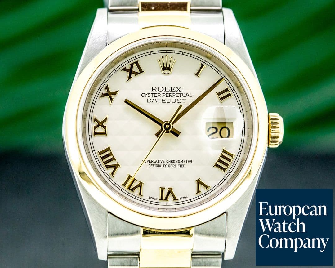 Image of Rolex Datejust Pyramid Dial 18K / SS