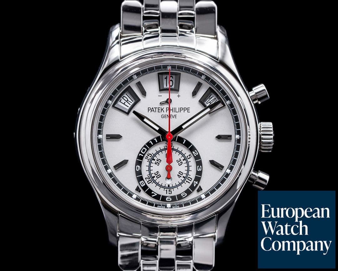 Image of Patek Philippe Annual Calendar 5960/1A Chronograph SS White Dial