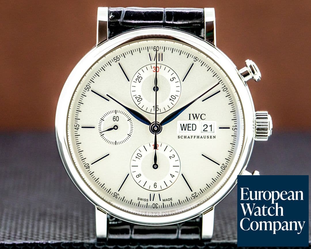 Image of IWC Portofino Chronograph SS Silver Dial 2020