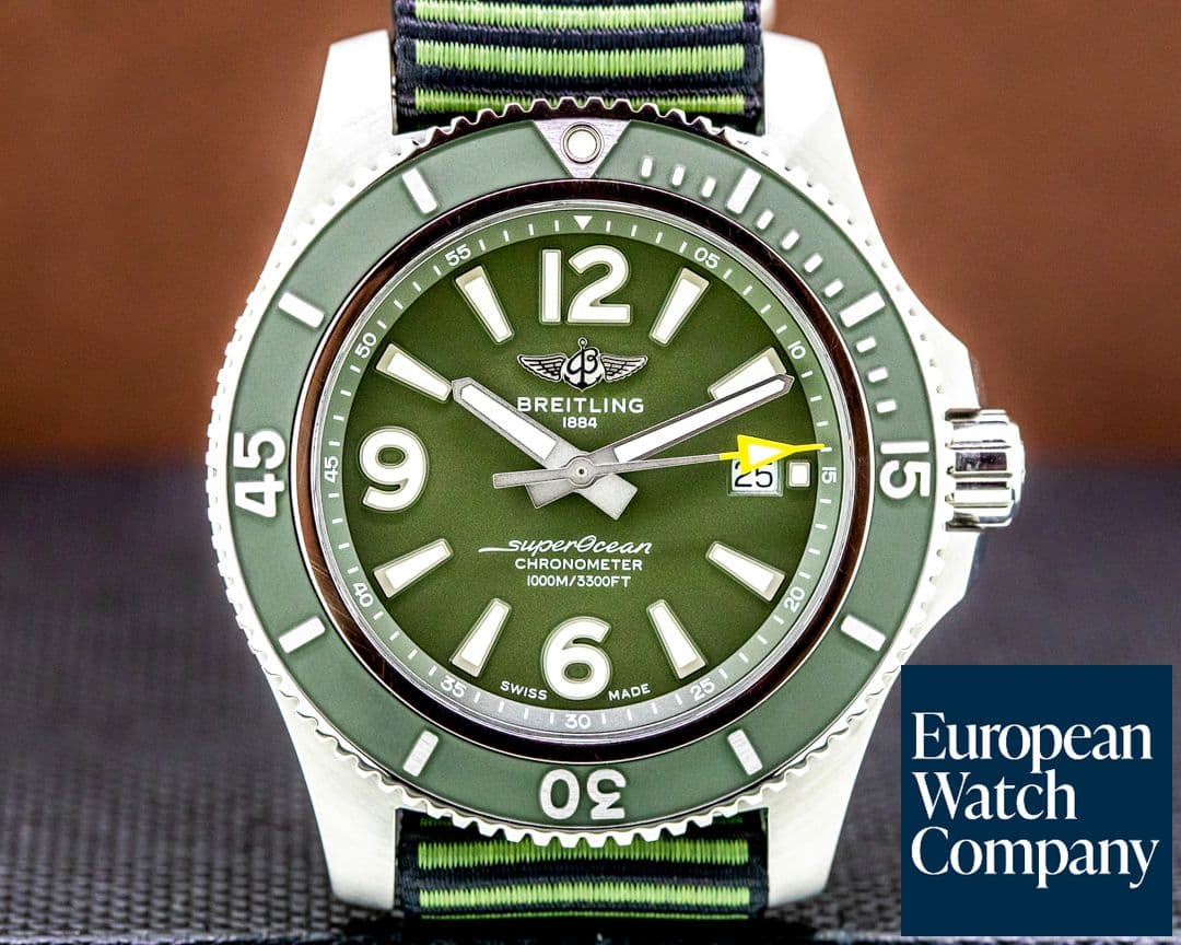 Image of Breitling SuperOcean 44 OUTERKNOWN SS / Green  