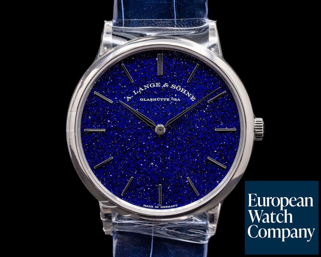 Image of A. Lange and Sohne Saxonia Thin Manual Wind Blue Gold-Flux Dial UNWORN