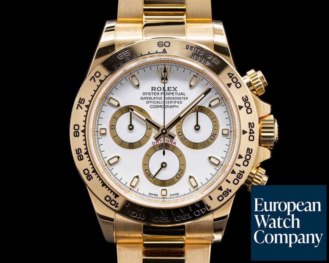 Image of Rolex Daytona 116508 18k Yellow Gold / Bracelet White Dial 2019