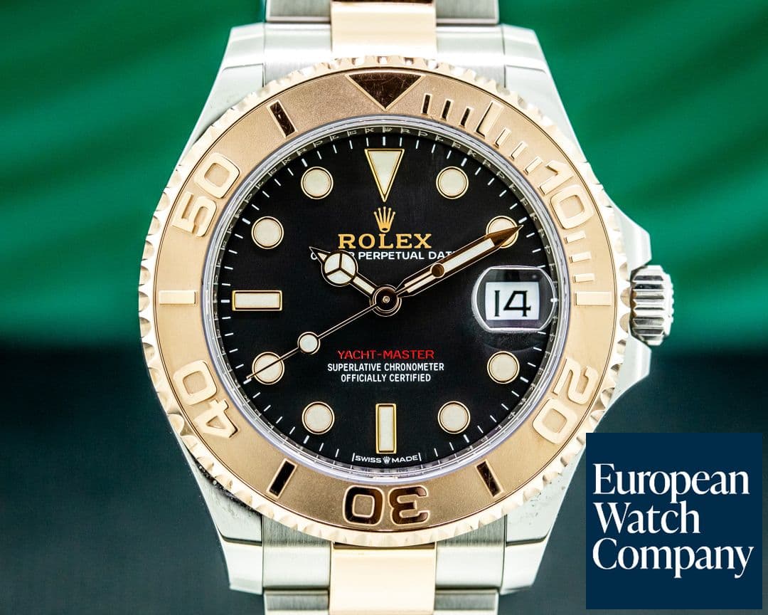 Image of Rolex Yachtmaster Midsize 18K Rose Gold / SS Black Dial 2020
