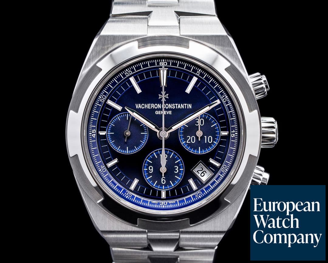 Image of Vacheron Constantin Overseas Chronograph 5500V Blue Dial SS FULL SET