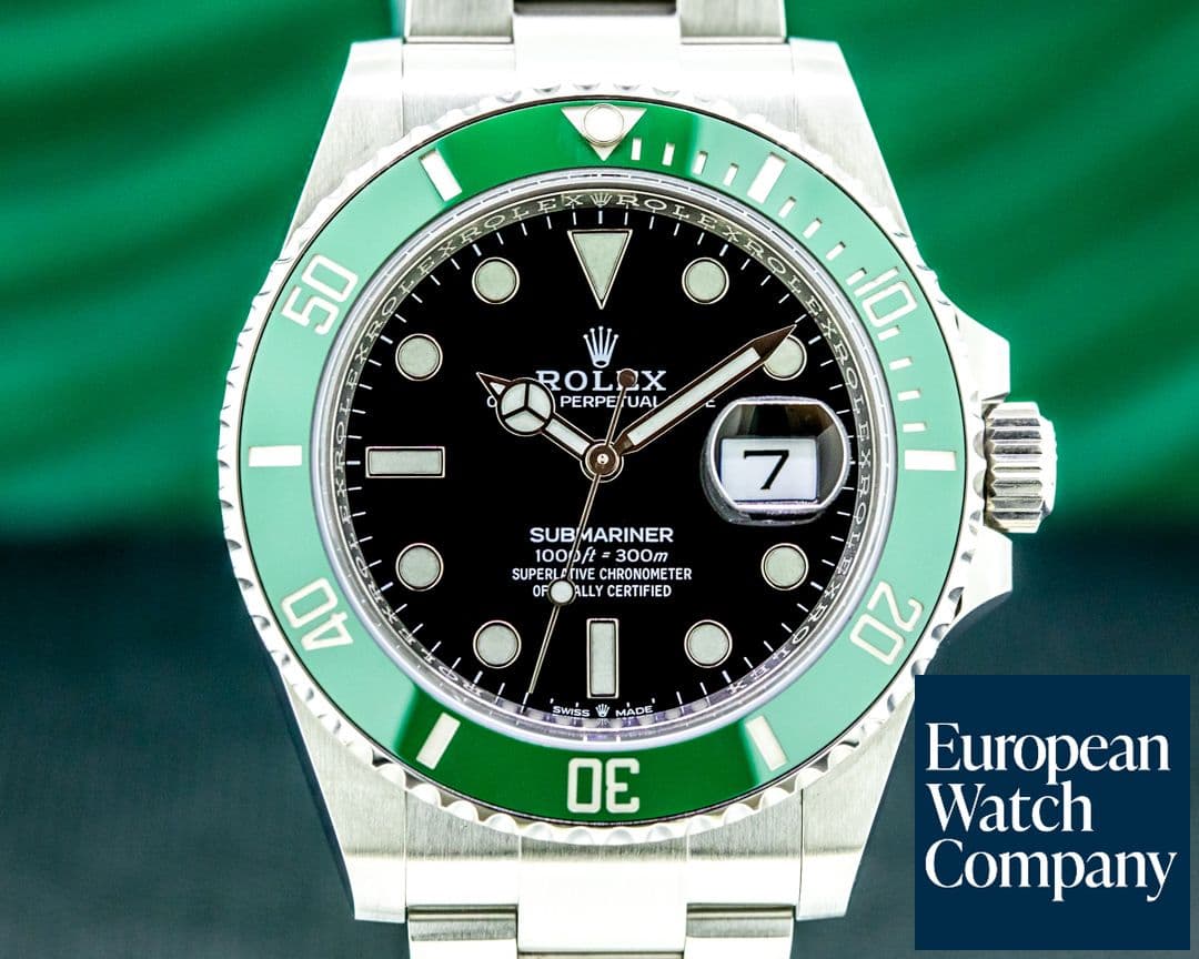Image of Rolex Submariner Date 126610LV Kermit GREEN Ceramic Bezel 41MM