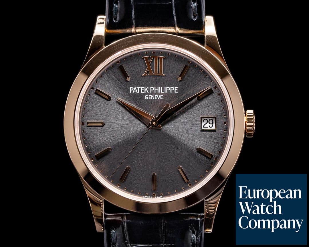 Image of Patek Philippe Calatrava 5296R-016 "Hausmann" Rose Gold / Grey Dial LIMITED UNWORN
