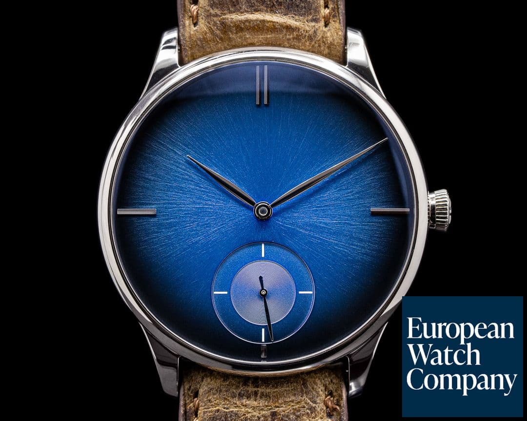 Image of H. Moser & Cie Venturer Purity Blue Fume Dial 18k WG Small Seconds