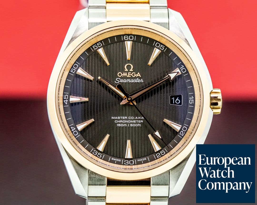 Image of Omega Aqua Terra Co-Axial Chronometer 18k Rose Gold / SS