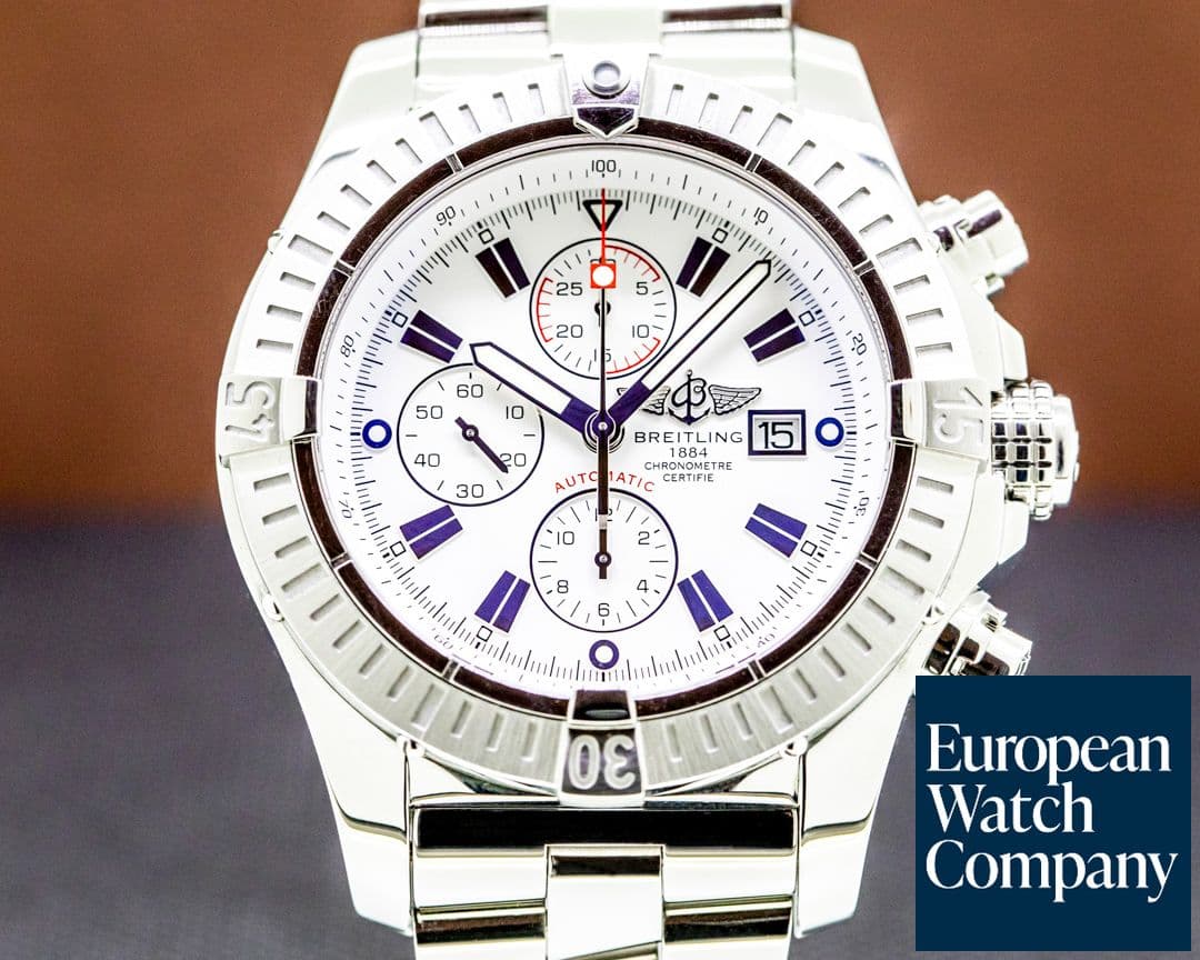 Image of Breitling Aeromarine Super Avenger SS / SS White Roman Dial