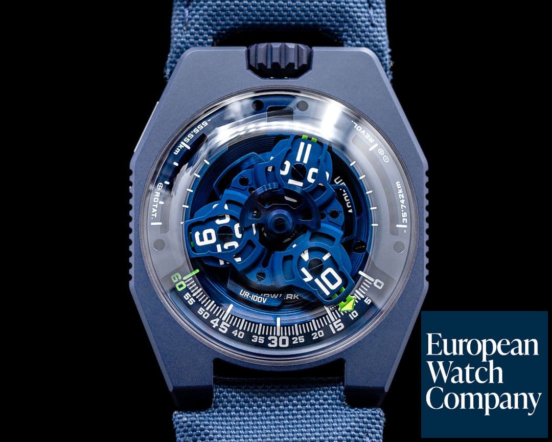 Image of URWERK UR-100 Blue Planet LIMITED TO 25 PIECES UNWORN 