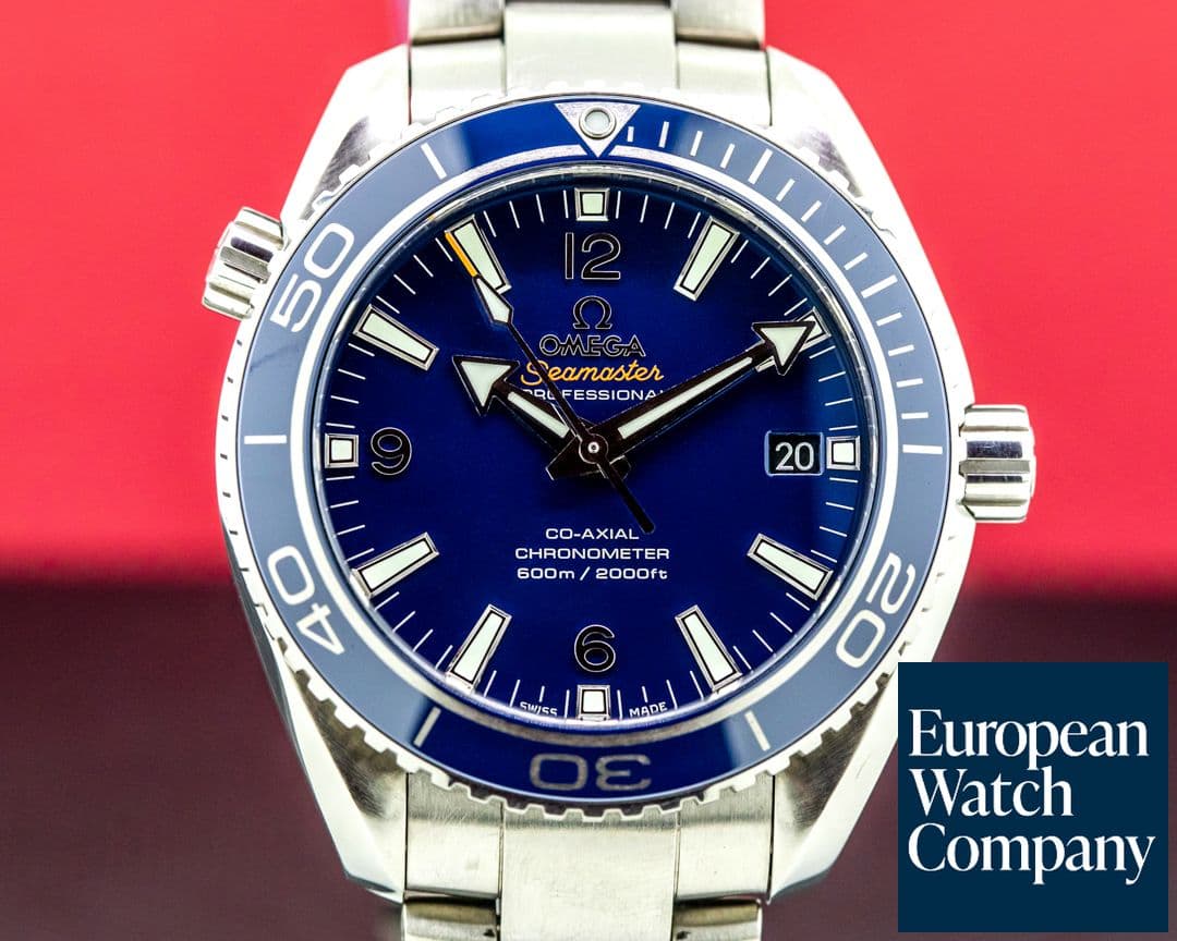 Image of Omega Seamaster Planet Ocean Co-Axial Blue Dial Titanium