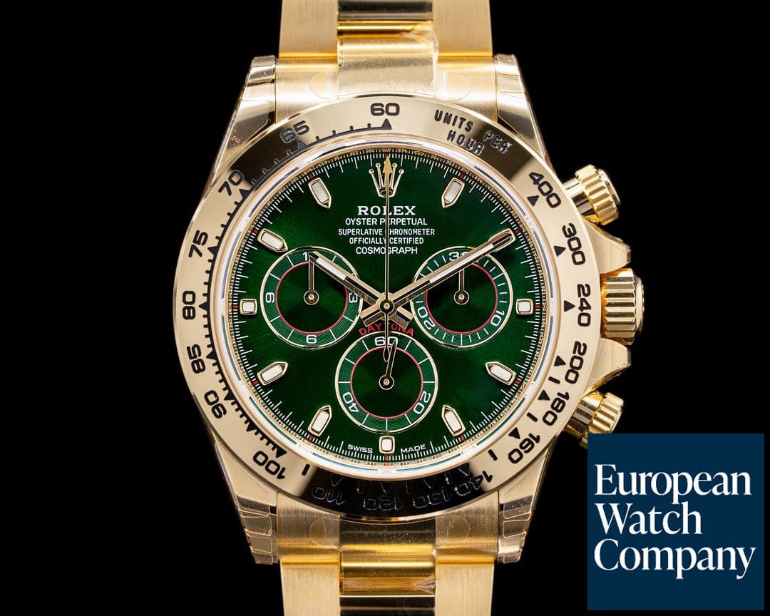 Image of Rolex Daytona 116508 18k Yellow Gold / Green Dial UNWORN 2021