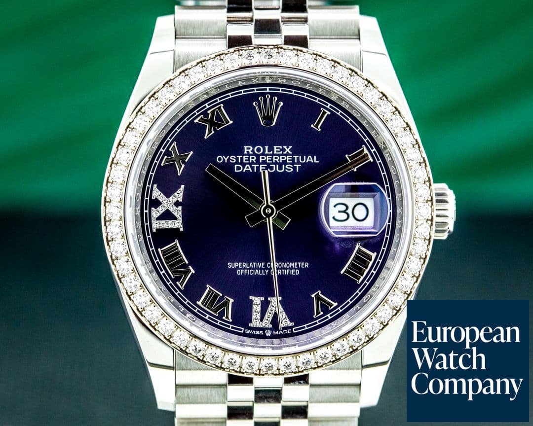 Image of Rolex Datejust 126284 Purple Dial / Diamonds 2021