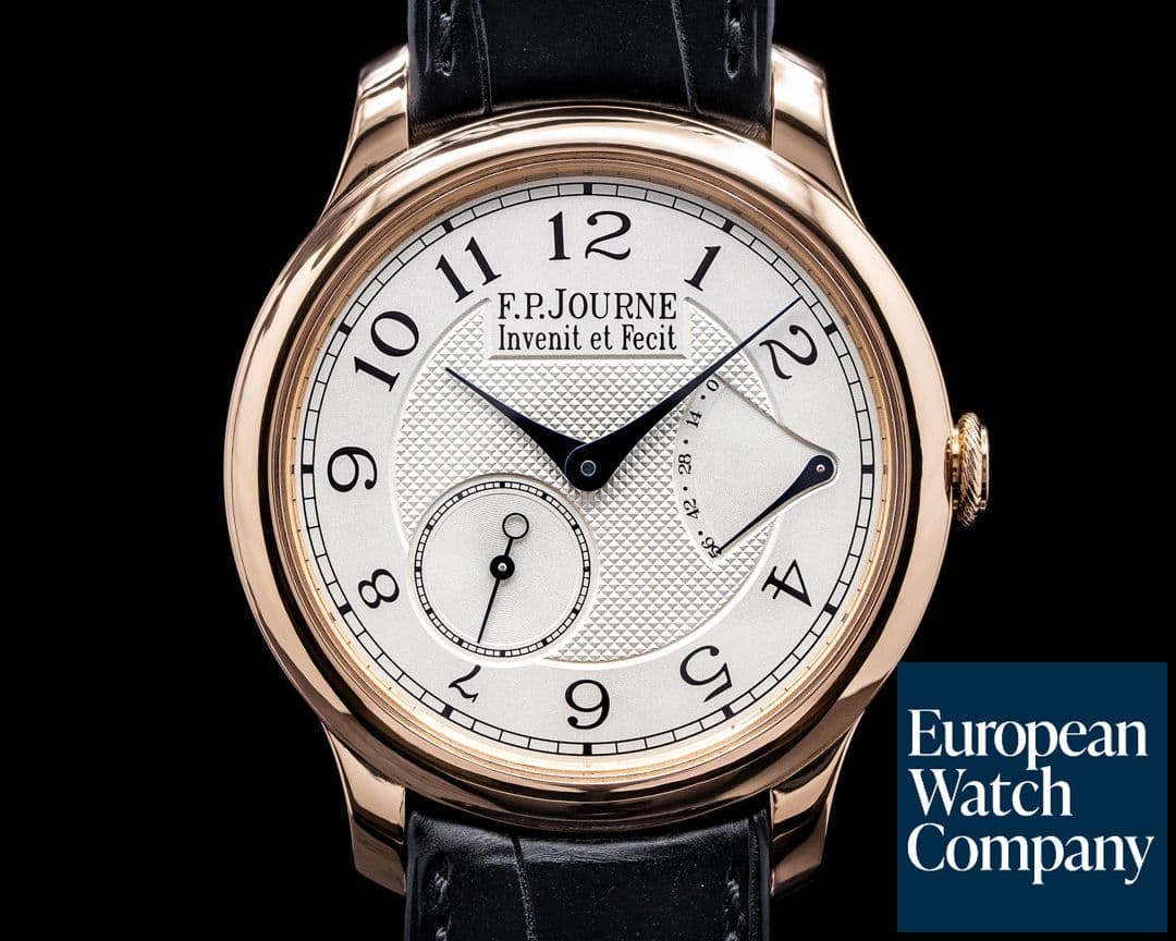Image of F. P. Journe Chronometre Souverain Red Gold / Silver Dial 40MM 