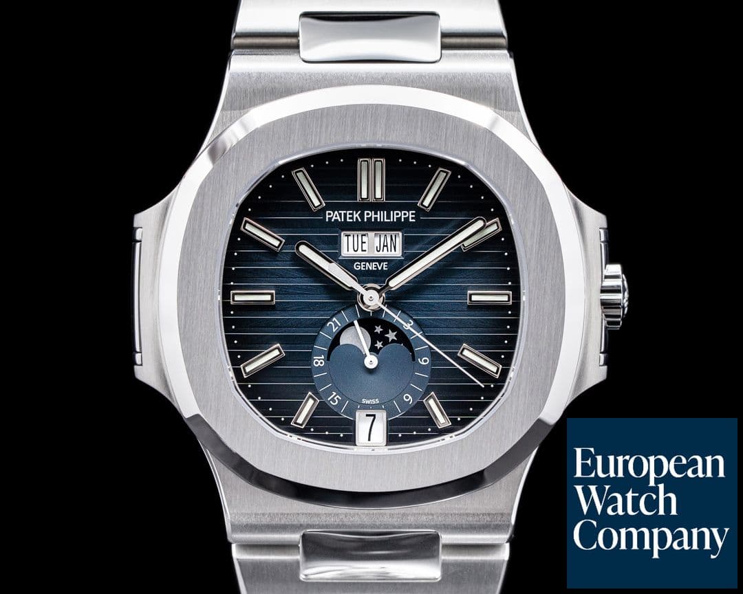 Image of Patek Philippe Nautilus Annual Calendar 5726 Moon Blue Dial SS FULL SET