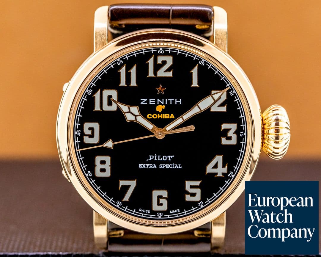 Image of Zenith Pilot Type 20 COHIBA Edition 18K Rose Gold Limited