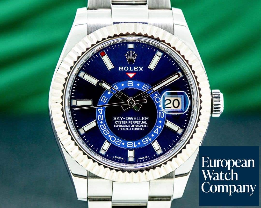Image of Rolex Sky Dweller 326934 Steel Blue SS / Bracelet 
