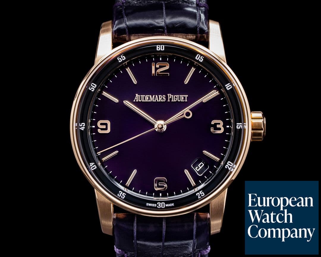 Image of Audemars Piguet Code 11:59 Automatic 18k Rose Gold / Smoked Purple Dial