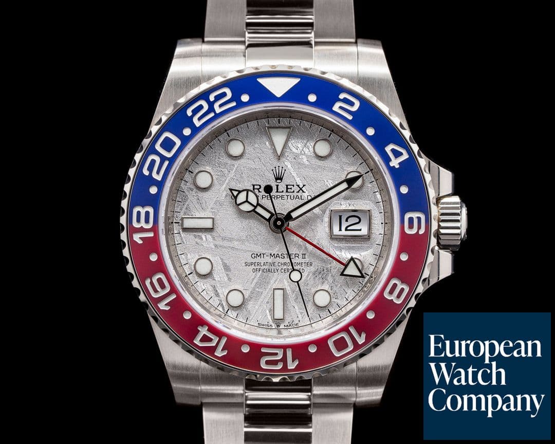 Image of Rolex GMT Master II  126719 Meteorite Ceramic "Pepsi" 18K White Gold UNWORN 20