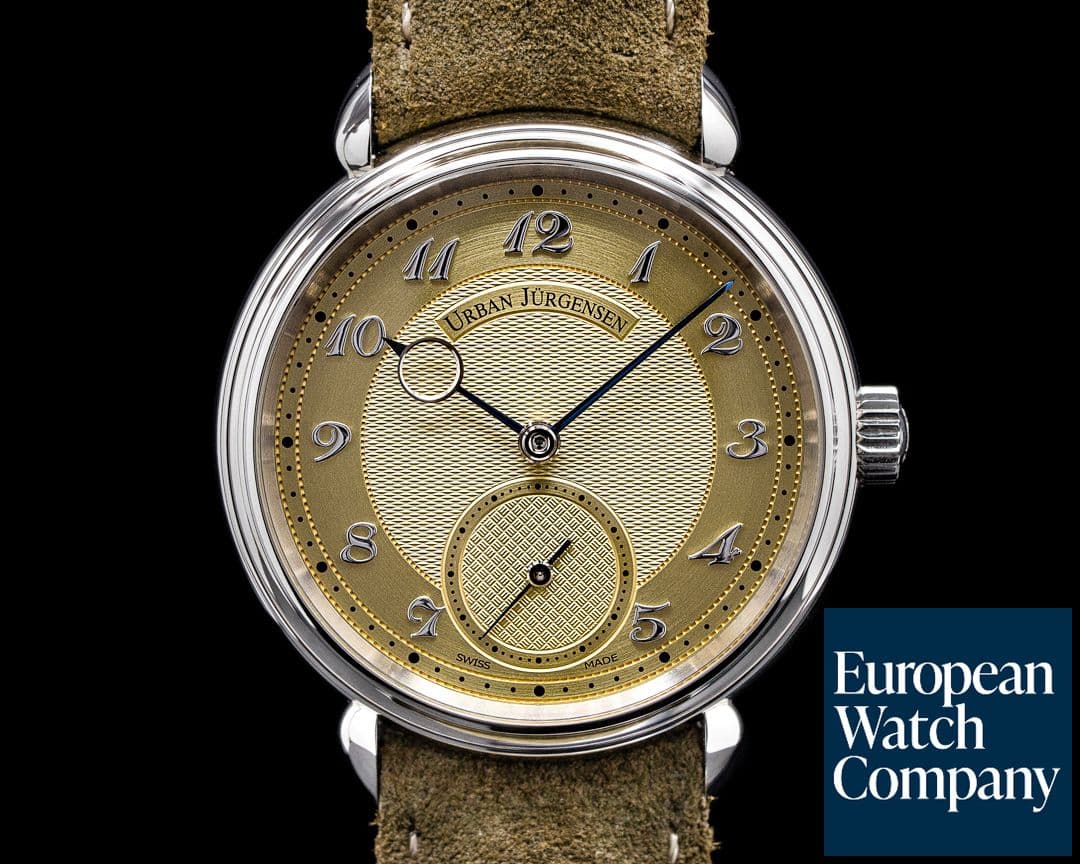 Image of Urban Jurgensen 1140L Stainless Steel Champagne Dial / Breguet Numerals LIMITED