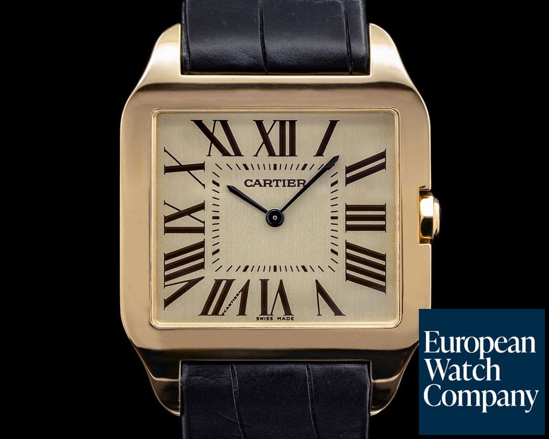 Image of Cartier Santos Dumont Rose Gold Manual Wind 35MM