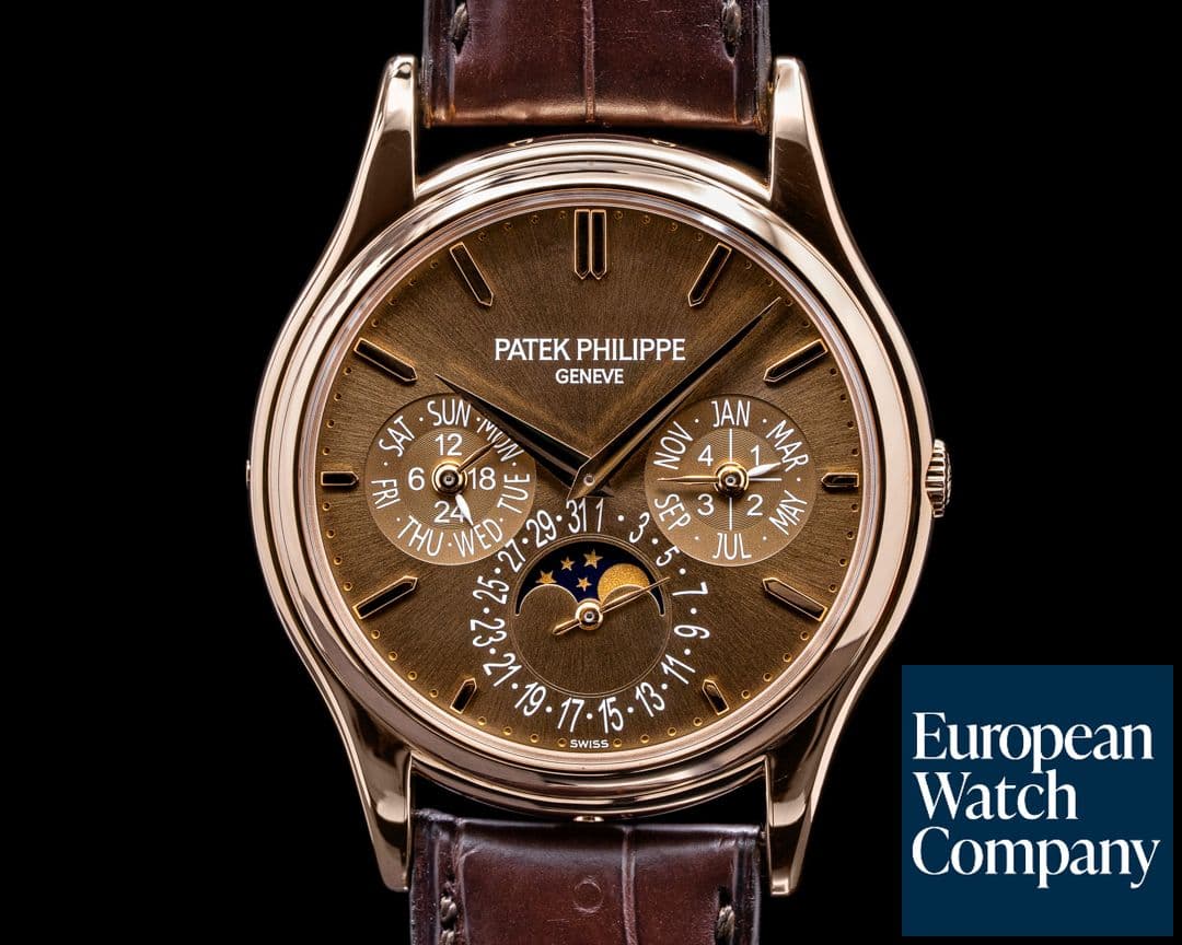 Image of Patek Philippe Perpetual Calendar 5140 Brown Dial 18K Rose Gold