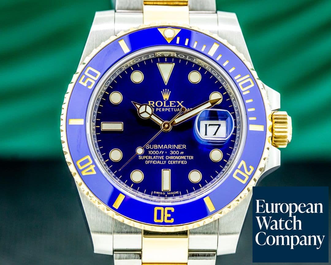 Image of Rolex Submariner 116613LB Ceramic Blue Dial 18K / SS 