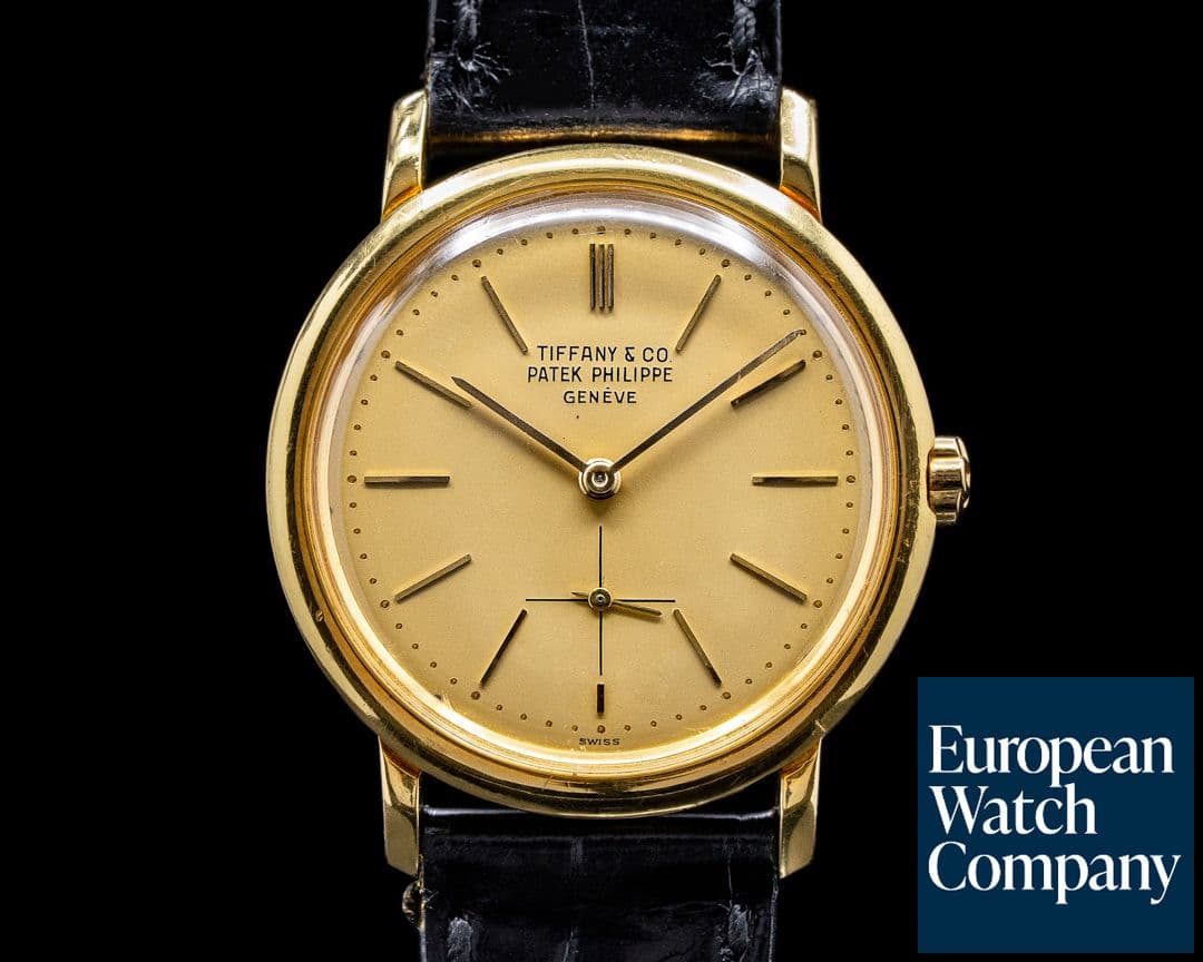 Image of Patek Philippe Vintage Automatic 3440 18K / Champagne TIFFANY & CO RARE