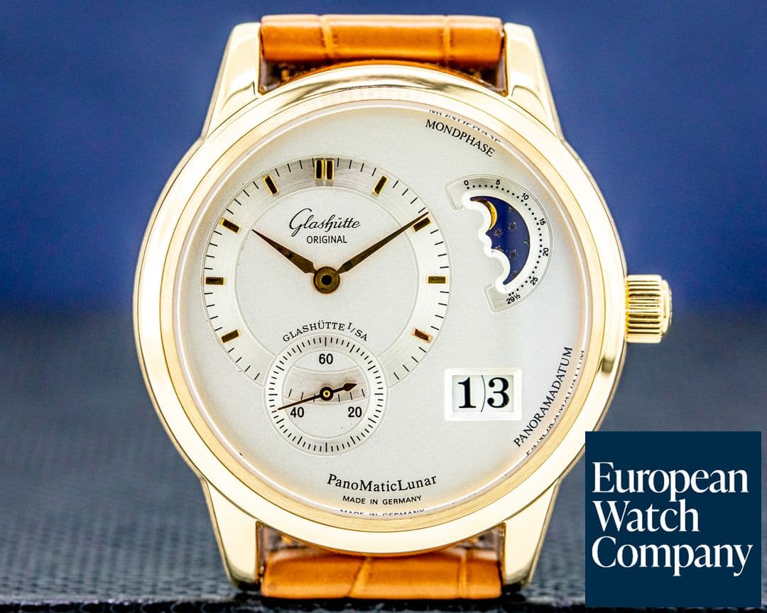 Image of Glashutte Original Panomatic Lunar 18K Rose Gold
