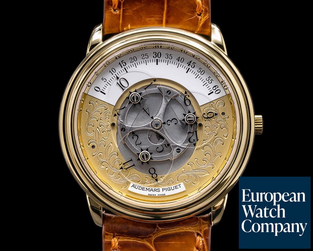 Image of Audemars Piguet Star Wheel 25720BA Automatic Engraved Dial 18K Yellow Gold 
