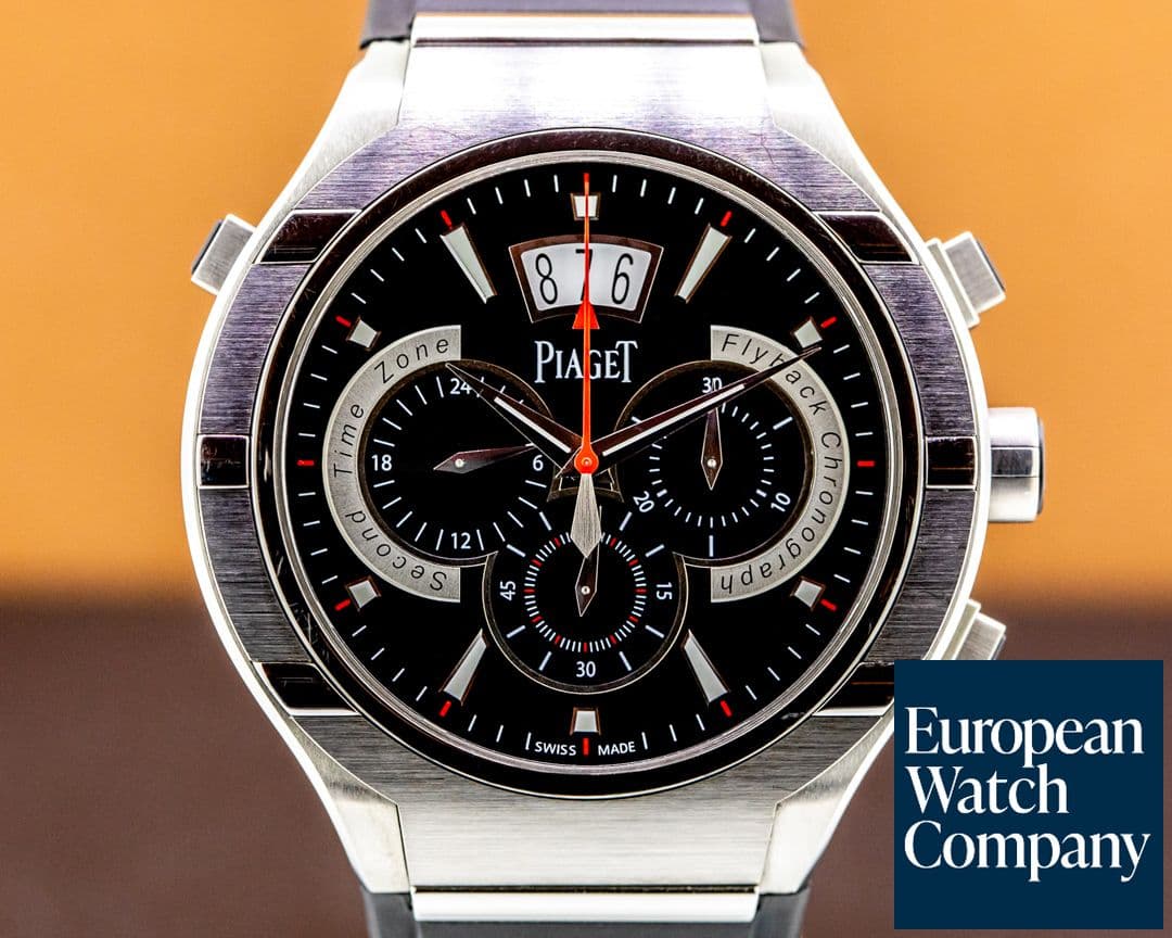 Image of Piaget Polo FortyFive FortyFive Flyback Chronograph GMT Titanium