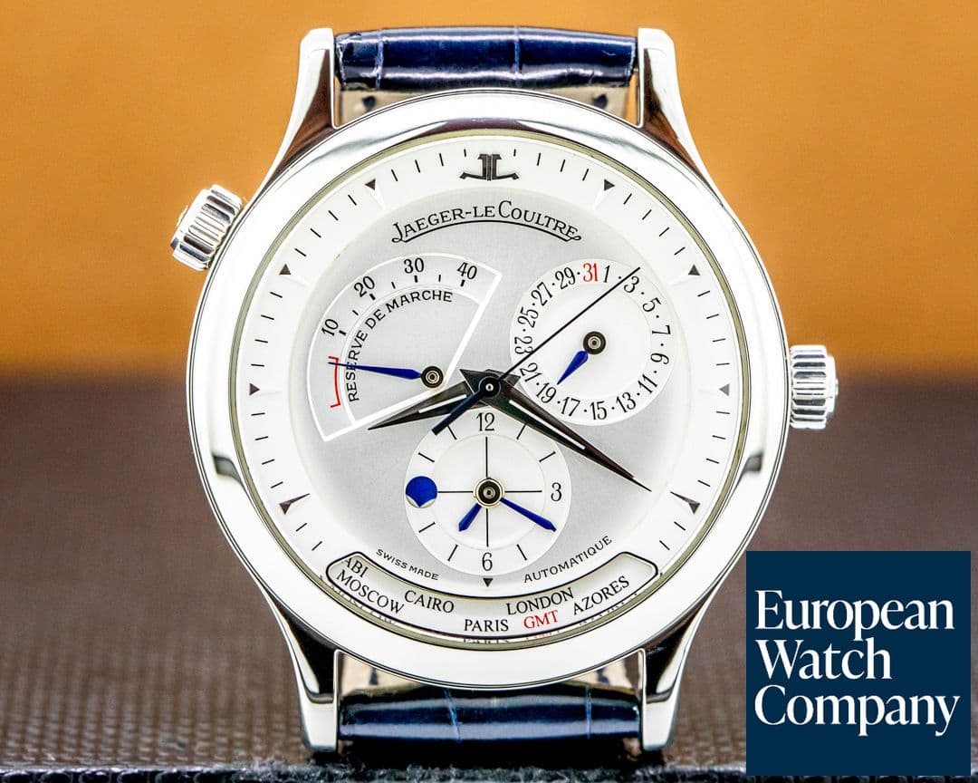 Image of Jaeger LeCoultre Master Geographic Steel Silver Dial / Deployant 