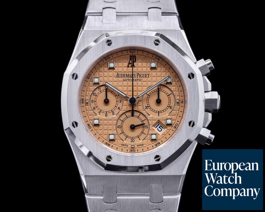 Image of Audemars Piguet Royal Oak 25960BC Chronograph 18K White Gold / Salmon Dial RARE