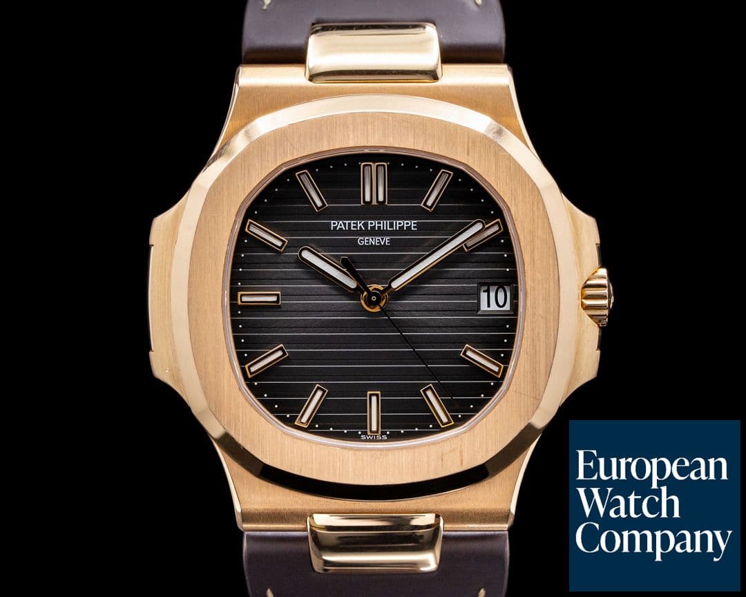Image of Patek Philippe Nautilus 5711R-001 18K Rose Gold / Strap NICE FULL SET