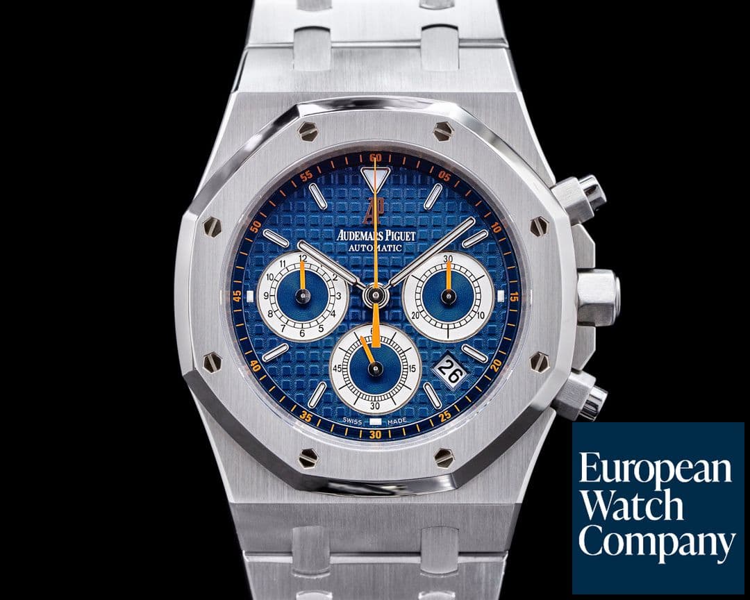 Image of Audemars Piguet Royal Oak 26300ST Chronograph SS Blue & Orange FULL SET