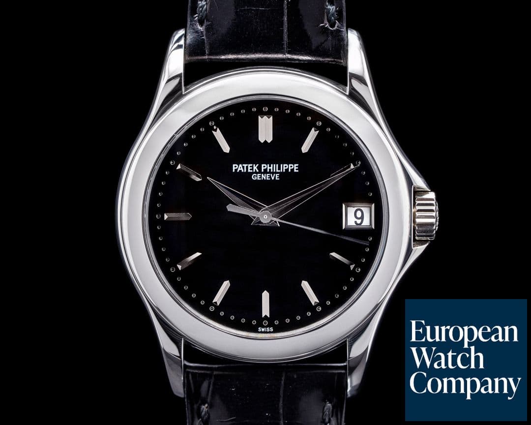 Image of Patek Philippe Calatrava 5107P Automatic Platinum Black Dial RARE